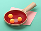 Ping Pan Trick 3d artist render ball ping-pong illustration c4d 3d