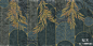 法式轻奢浪漫植物印花壁画壁纸贴图下载【ID:1130891003】_【知末网贴图库】