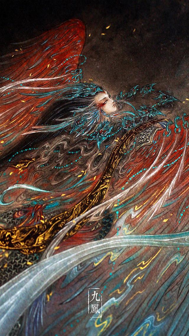 百妖异闻缥缈绝美人气插画师杉泽手绘山海经百妖插画精选