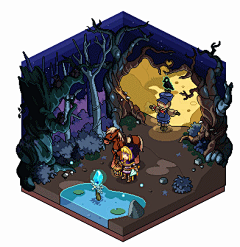 【pixel artist】tenpoundpixel
美国像素艺术家tenpoundpixel，同时也有动画游戏的工作经历。作品扎实，漂亮。看得出作者审美涉猎范围较广，作品中有Steven Universe（为他参与SU制作的朋友绘制的贺图），有低俗小说，有铲子骑士，有MGS... ...以小场景见长，氛围细节都很完整。有代表作品ARPG游戏&lt;cry...展开全文c