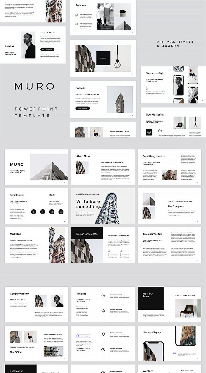 【PPT-1592】MURO欧美杂志极简...