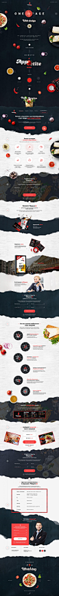 Onepage design - Fast food franchise by 国外WEB灵感 - UE设计平台-网页设计，设计交流，界面设计，酷站欣赏