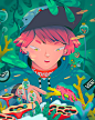 art editorial fantasy ILLUSTRATION  imagination Procreate Sci Fi story vector Nature