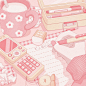 #背景  - ねこぽた。的插画