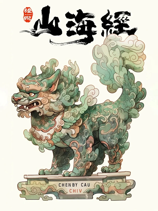 『狻猊』山海经中石狮子守护神！ - 小红书-花瓣网