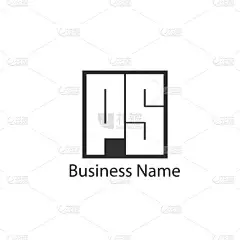 初始字母 Ps 徽标模板设计