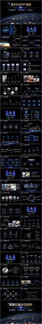 星空科技商业PPT模板
