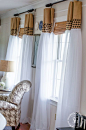 HOW TO UPDATE SHEER CURTAINS. Here's how to take a cheap pair of sheer curtains and make them updated and fabulously stylish!