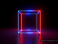 3D霓虹灯虚拟现实抽象迷幻的闪烁的背景超清素材 :  