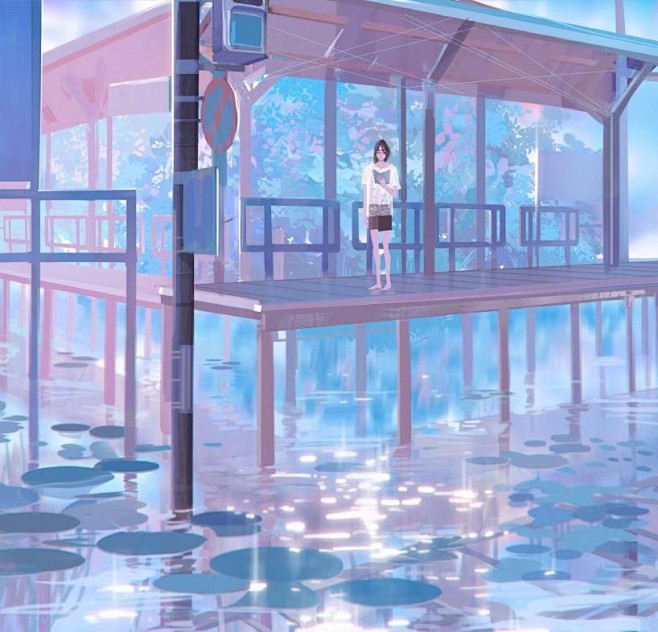 素锦底图插画