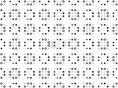 抽象的几何无缝图案。黑白圆点花纹。循环模式。抽象几何装饰矢量背景。展示名片的模板，织物的设计元素