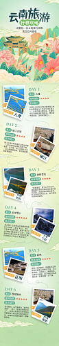 云南旅游旅行出游攻略信息长图-源文件