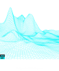 酷炫科技感山脉起伏3D立体背景纹理装饰PNG免扣素材