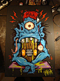MKA "Shopkeeper" : Enamel on canvas 40x60cm