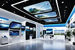 电子科技现代科技展厅摄影图