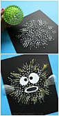 Bouncy Ball Stamped Pufferfish Kids Ocean Craft - Crafty Morning: 