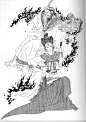 日本画家皇名月的中国《历代帝王图》（一）