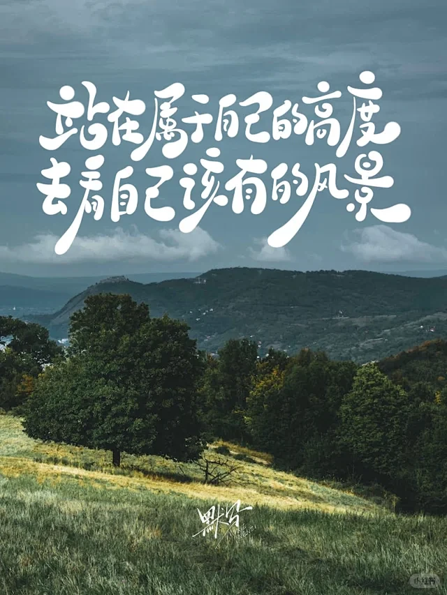 去看属于自己的风景｜原创手写✍️