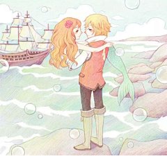 ❥美女-人鱼-情侣壁纸