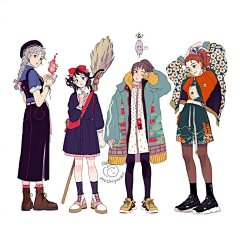 石羊三刀采集到服装造型设定
