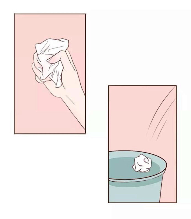 触漫素材扔纸团