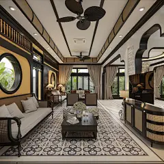 3ds max indochine interior design 