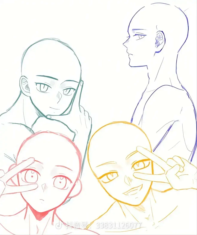 多人互动合照 模板