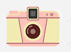 手绘卡通粉色相机图标 免费下载 页面网页 平面电商 创意素材