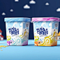 酸奶包装设计，盛夏的冰山