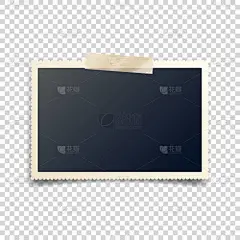 老照片卡与磁带、 刻的面、 框架、 电影。复古、 复古照片与阴影。数码快照、 图像。摄影艺术。模板或