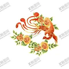 国潮凤凰插画 【酷图网】国潮凤凰插画,凤凰,手绘,插画,国潮海报,国潮广告,祥云,火凤凰,中国风,中国,国潮,烫金插画,国风,国潮插画,中国风素材,中国风设计