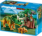 Amazon.com: PLAYMOBIL Explorer and Triceratops with Baby: Toys & Games