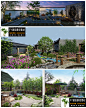 3dmax新中式阳台庭院花园3d中式别墅庭院景观设计模型庭院3d模型-淘宝网