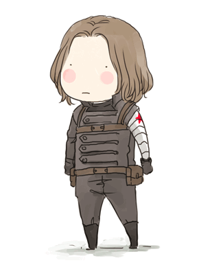 前面看到384的大背头小揪揪于是搞了个冬兵梳头发的gif庆祝一下啥