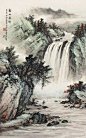 黄君璧，所作作品正如所谓“合乎规矩而不浓腻”，笔墨清新，布局隽雅，自成一家，令人爱不释手，传统功底深厚。 - 你我觅 - niwomi.com