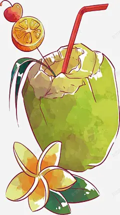 手绘青木瓜汁高清素材 免费下载 设计图片 页面网页 平面电商 创意素材 png素材