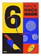 Hackathon #6 Poster Collection : A series of posters created for the #6 Hackathon at Stripe.