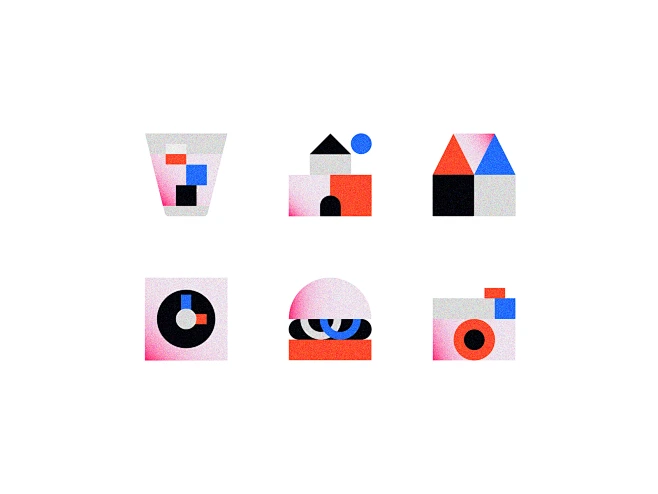 Icons study-花瓣网