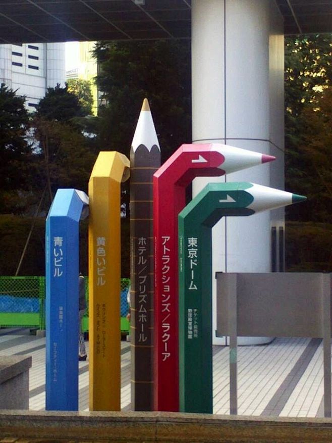 Signpost in Tokyo, J...