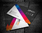 colorful business card multi color