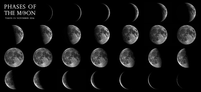 超高分辨率月相 月食 月球 星球 地球照...