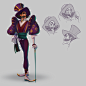 casual game Character concept art Game Art magician Stylization