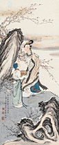 0529仕女 立轴 设色纸本