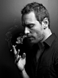 Michael Fassbender  i'm always fascinated by smoking men:D