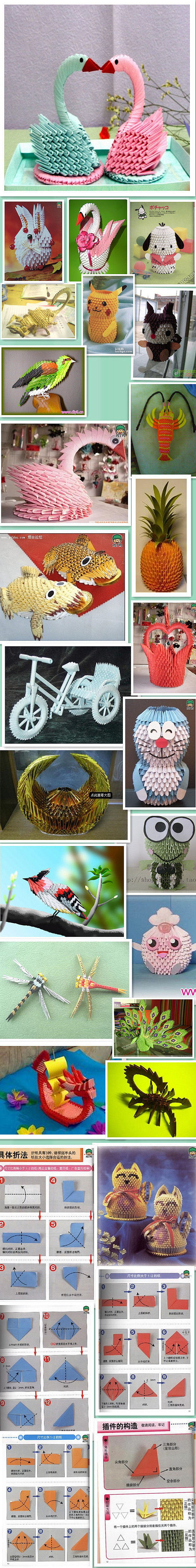  手工DIY 折纸 超详细的三角插小可爱...