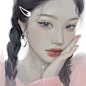 女头像/头像参考/头像设计 唯美少女头像插画 by画师ins：su_hong2 ​​​​
花瓣关注原画人，推荐更多精选素材，绘画更有灵感