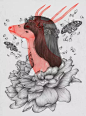 【香港Peony Yip插画师富有想象力的插画作品】 
—— Sisters - "Out of Body" Show
