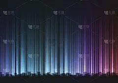 深色彩虹抽象条形线背景