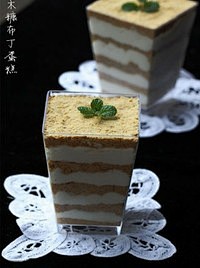 木糠布丁蛋糕【材料】饼干120克，淡奶油...