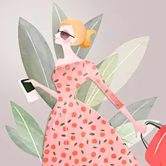 美容美妆彩妆手绘插画美女卡通人物护肤品广告海报设计素材psd-淘宝网